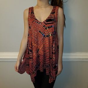 Free People Loose V-neck Tunic
